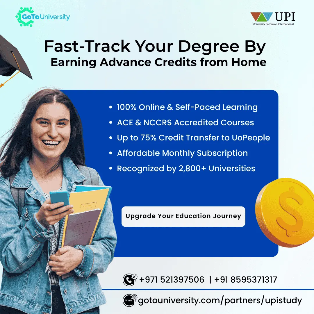 Unlock Your Future with UPI Study: Earn Advance Credits from Home